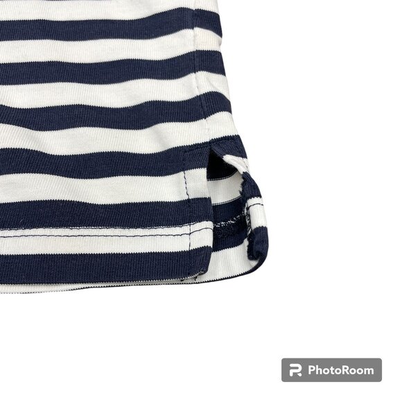 Women's J. CREW Short-Sleeve Striped Cotton Mini Dress- Size Small - Picture 5 of 15